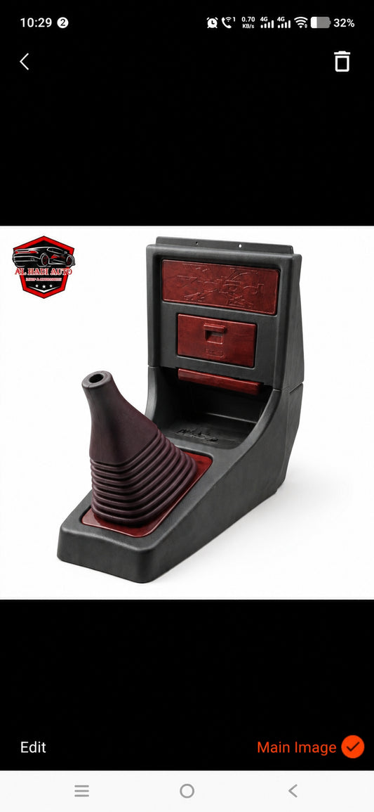 Suzuki Mehran Console Gear Box Premium Car Gear Console Cover & Center Console Panel with inside led light for Suzuki Mehran, Durable Interior Gear Shifter Surround Trim, Easy Replacement & Stylish Dashboard Interior Accessory