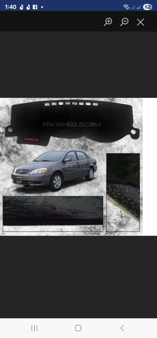 Dasbord cover for Corolla car / Dasbord cover wallvet For all Model 2003 To 2008