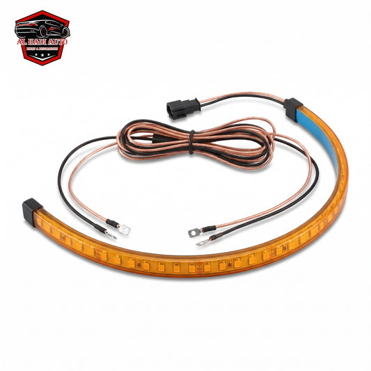 Flexible Headlight Drl With Running Indicator Guide Strip Light universal For All Car