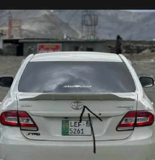 Universal Car Trunk Spoiler Ducktail Style in fiber Without Paint For Toyota, Honda, Suzuki